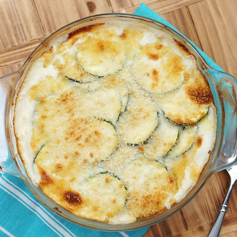 The Best Cheesy Zucchini Casserole | YellowBlissRoad.com