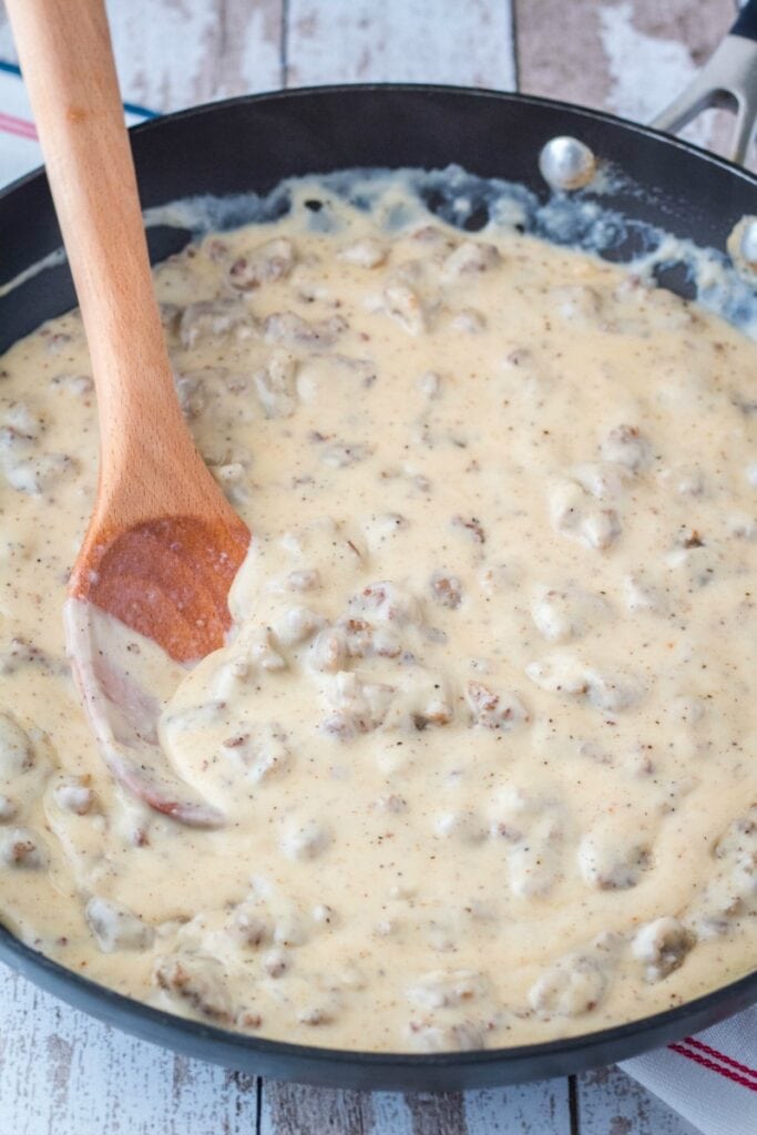 The Best Sausage Gravy Recipe YellowBlissRoad Com   Sausage Gravy 2 683x1024 