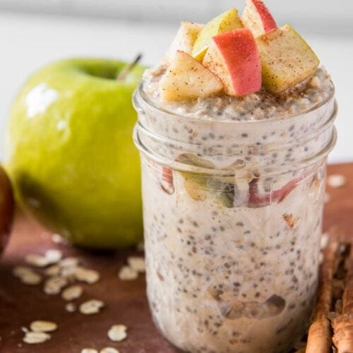 Apple Cinnamon Overnight Oats (Easy, Healthy) - Braes Bites