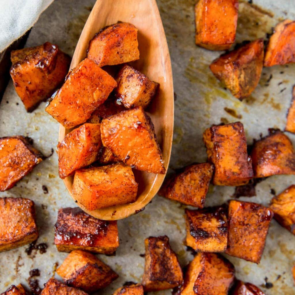 Honey Roasted Sweet Potatoes | Yellow Bliss Road