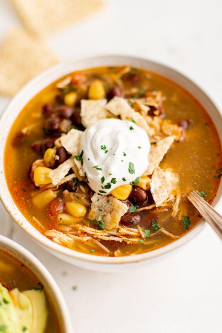 Instant Pot Chicken Tortilla Soup | Yellow Bliss Road