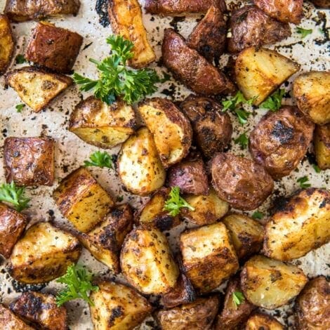 Crispy Roasted Red Potatoes | YellowBlissRoad.com