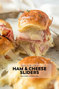 Ham And Cheese Sliders With Garlic Butter Yellowblissroad Com