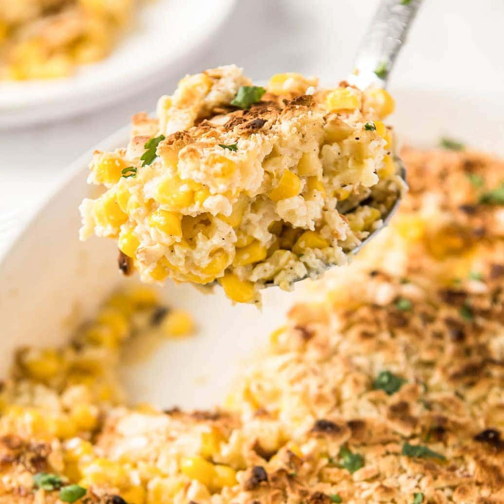 Creamy Scalloped Corn Casserole | YellowBlissRoad.com