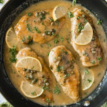 Easy Chicken Piccata Recipe | YellowBlissRoad.com