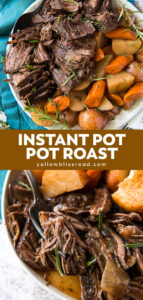 Instant Pot Pot Roast (Pressure Cooker recipe) | YellowBlissRoad.com