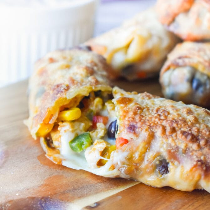 Southwest Air Fryer Egg Rolls | YellowBlissRoad.com