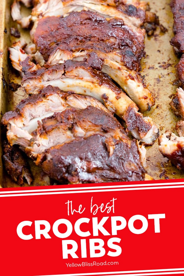 Crockpot Ribs (Slow Cooker Baby Back Ribs) | YellowBlissRoad.com