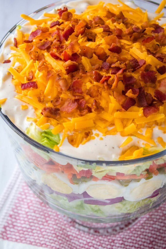 7 Layer Salad With Homemade Dressing 5806