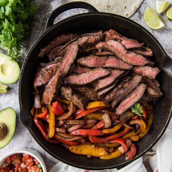 Easy Steak Fajita Recipe | YellowBlissRoad.com