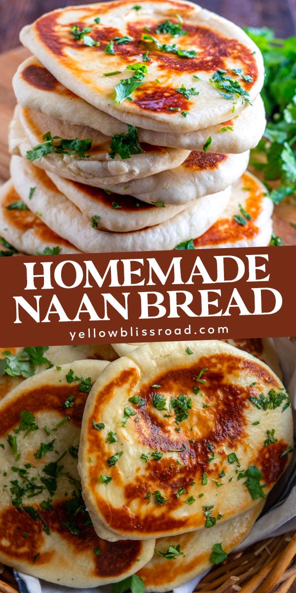 Fluffy Homemade Naan Bread - Yellow Bliss Road