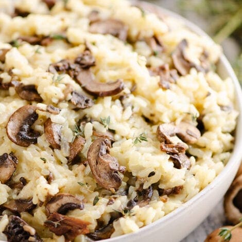 Instant Pot Mushroom Risotto - Yellow Bliss Road