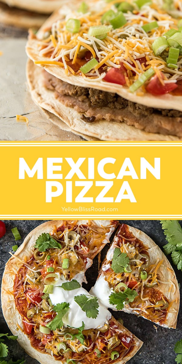 Easy Homemade Mexican Pizzas | YellowBlissRoad.com