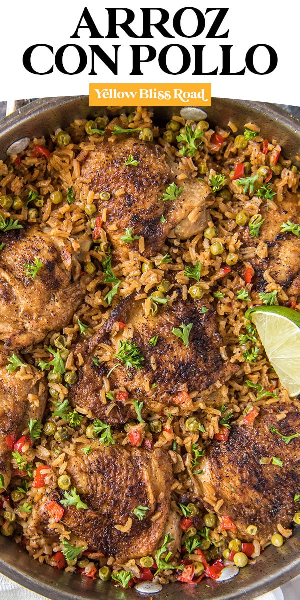 Arroz con Pollo (Spanish Chicken and Rice) | YellowBlissRoad.com