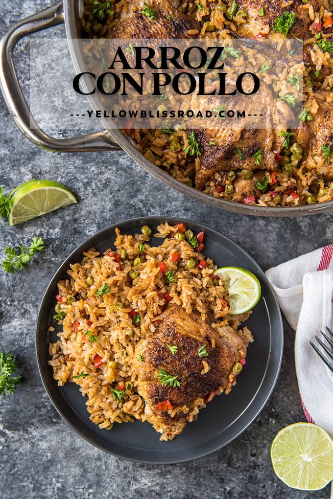 Arroz con Pollo (Spanish Chicken and Rice) | YellowBlissRoad.com