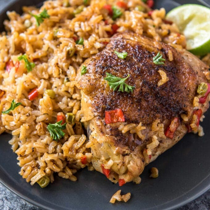 Arroz con Pollo (Spanish Chicken and Rice) - Yellow Bliss Road