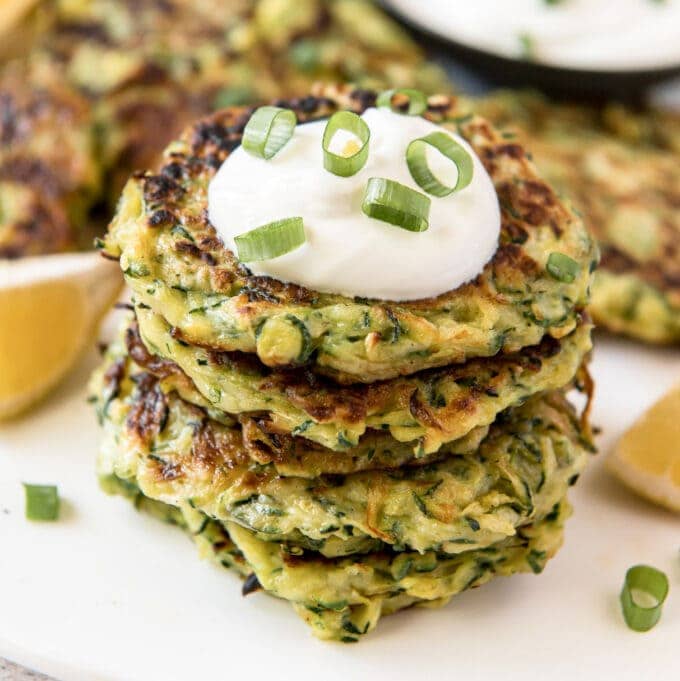 Zucchini Fritters (Tender Inside, Crispy Outside!) | YellowBlissRoad.com