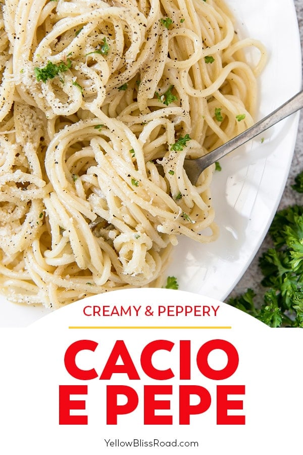 Creamy Cacio e Pepe Recipe | YellowBlissRoad.com