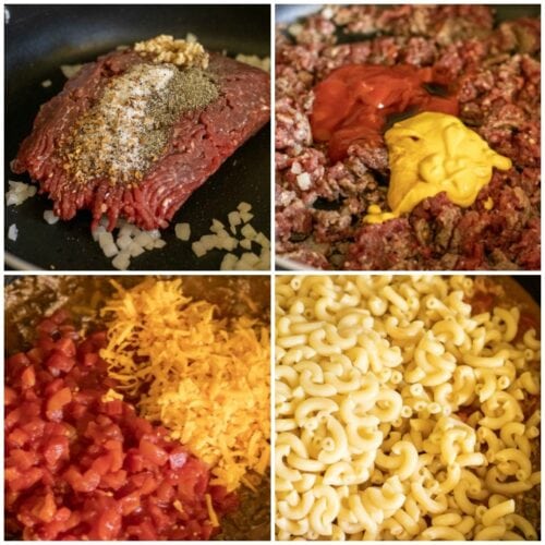 Skillet Cheeseburger Casserole | YellowBlissRoad.com