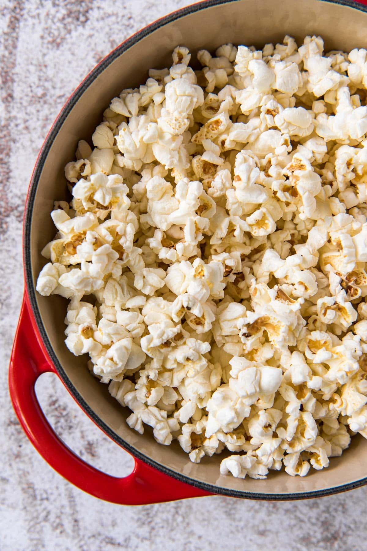 The Best Stovetop Popcorn | YellowBlissRoad.com