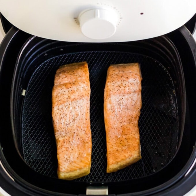 Air Fryer Salmon with Lemon Butter Sauce - Yellow Bliss Road