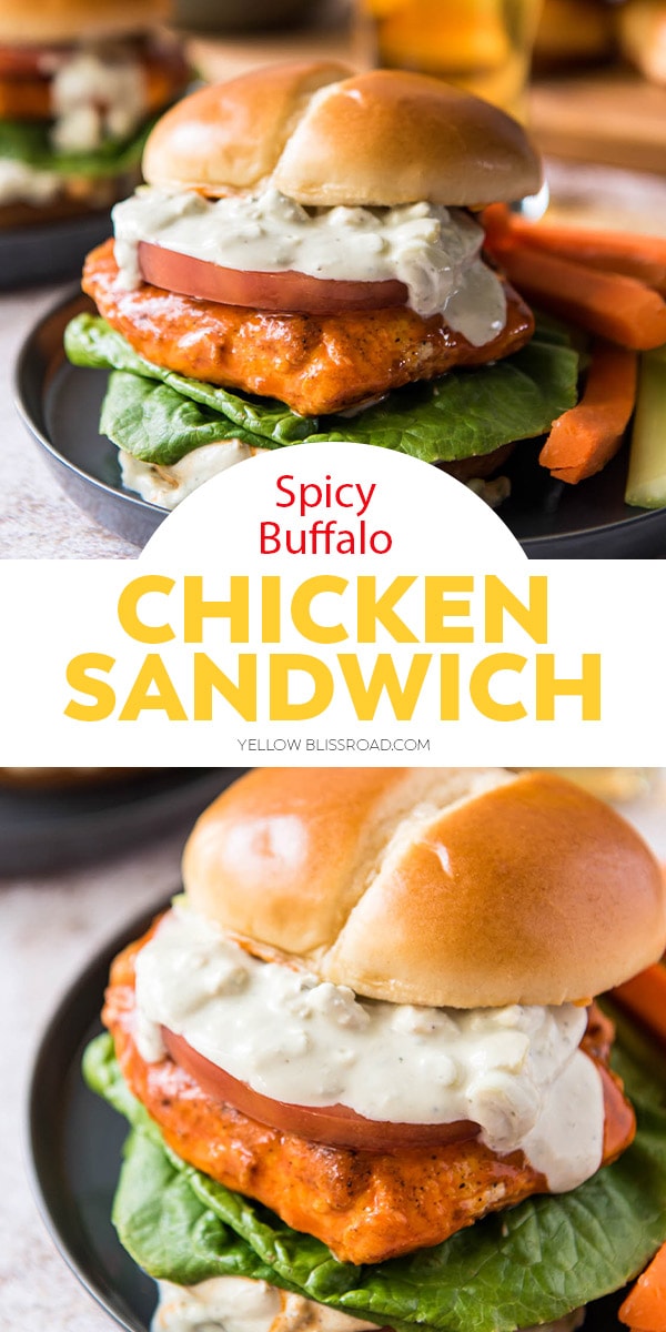 The Best Buffalo Chicken Sandwich | YellowBlissRoad.com