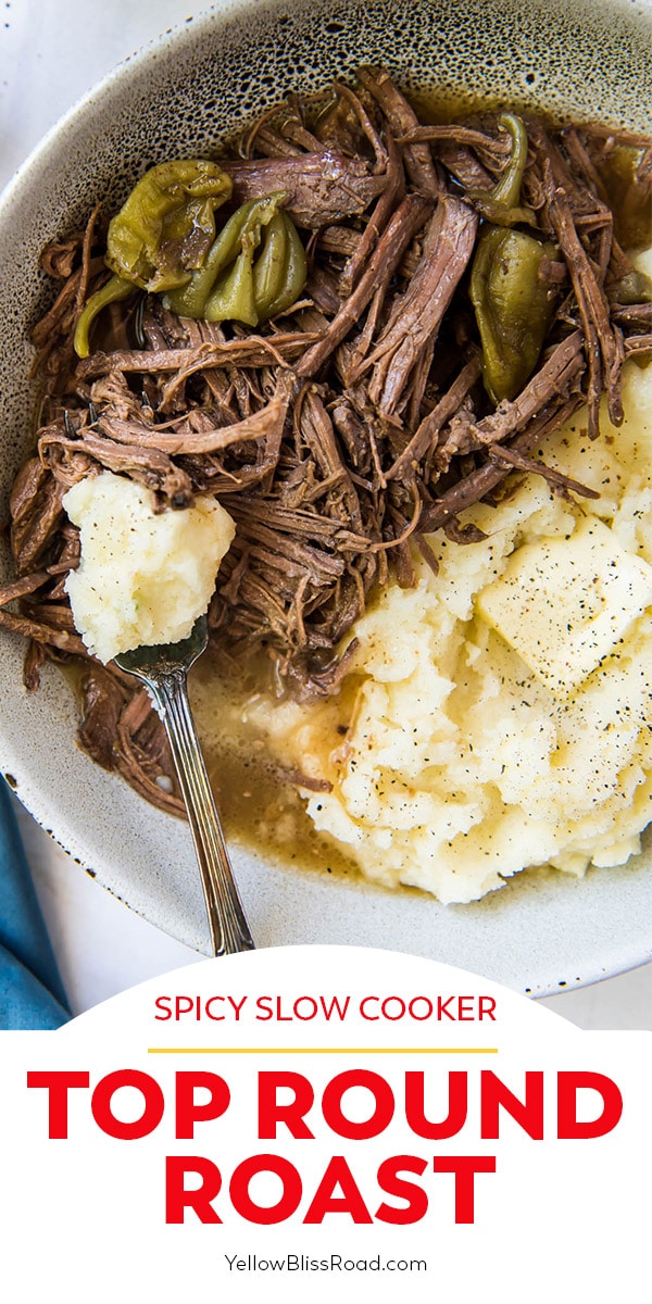 Spicy Slow Cooker Pot Roast Recipe (Top Round Roast)