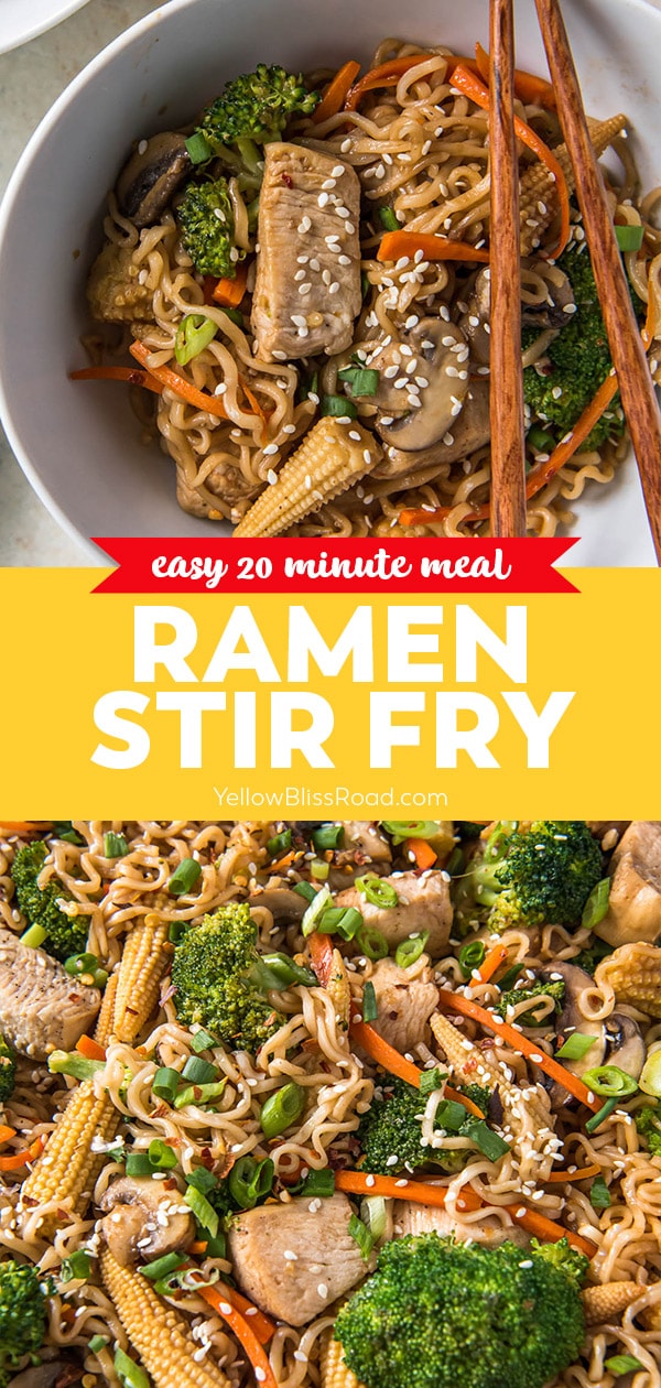 20-minute Chicken Ramen Stir-Fry