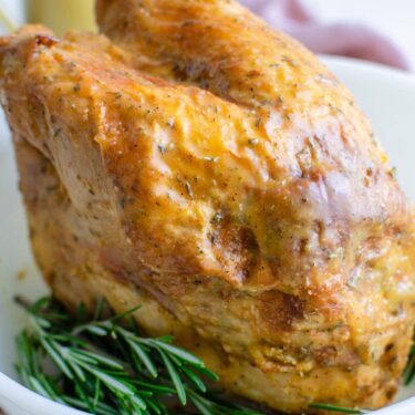 Roast Turkey Breast With Herb Butter | YellowBlissRoad.com