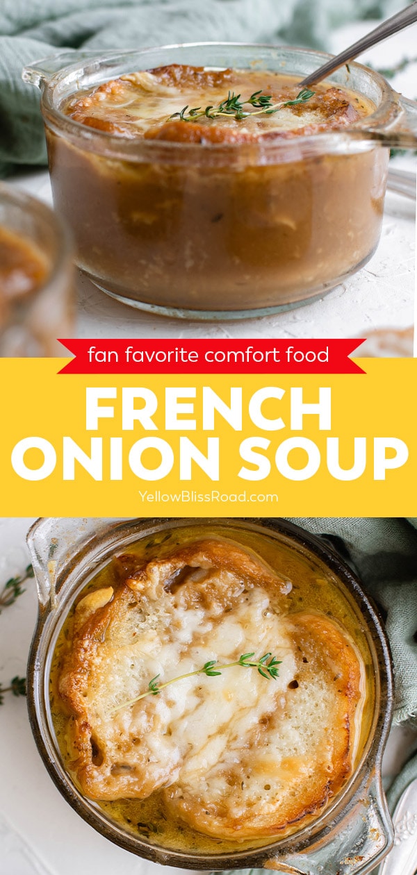 Simple French Onion Soup Recipe | YellowBlissRoad.com