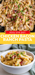 One Pot Bacon Chicken Ranch Pasta Crack Chicken Pasta