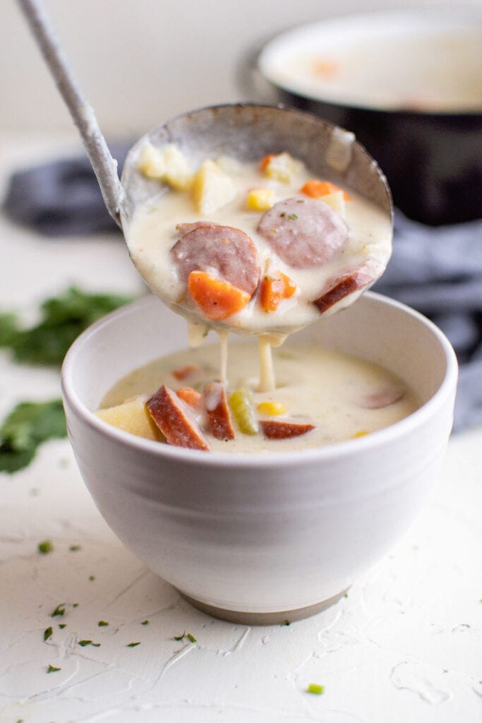 Creamy Sausage And Potato Soup - Yellow Bliss Road