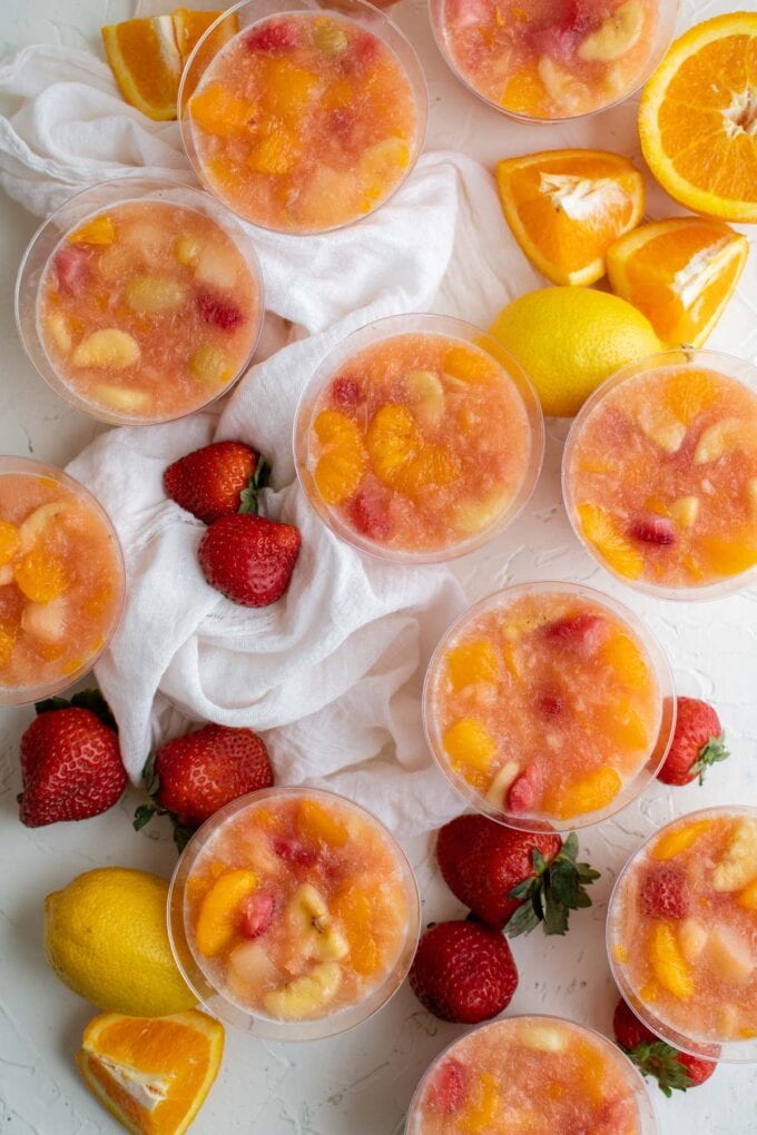 Slushy Frozen Fruit Cups Recipe 