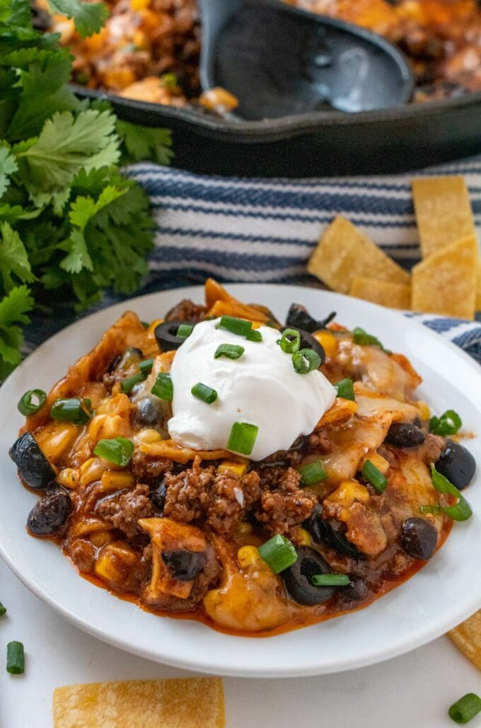 Easy Beef Enchilada Skillet | YellowBlissRoad.com