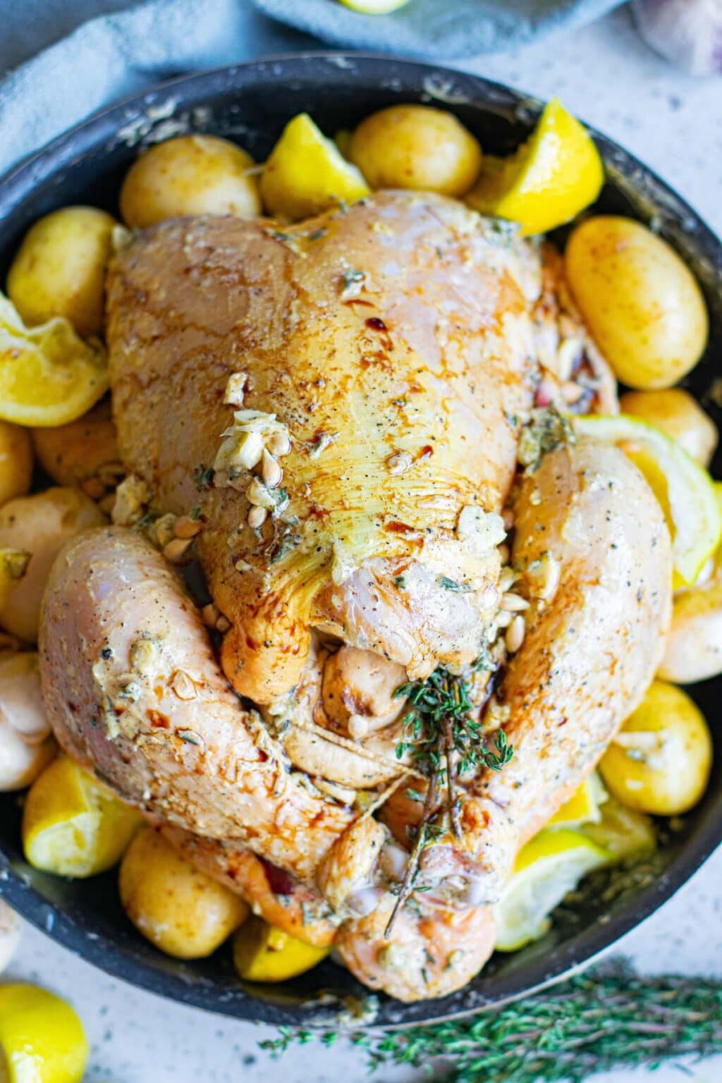 Honey Lemon Roast Chicken Recipe | YellowBlissRoad.com