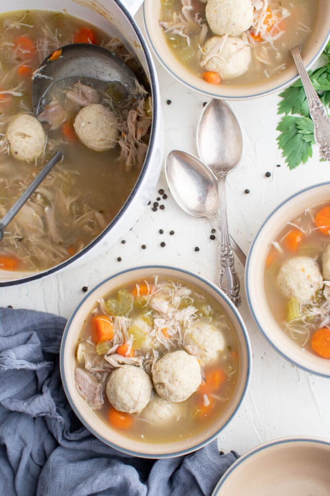 Easy Matzo Ball Soup Recipe | YellowBlissRoad.com