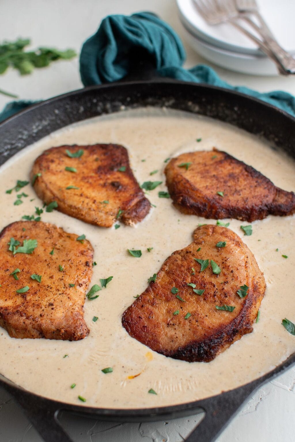 Skillet Pork Chops With Gravy - Yellow Bliss Road