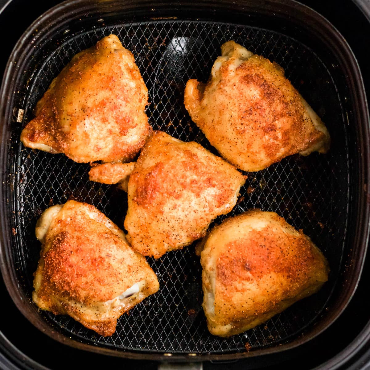 Air Fryer Chicken Thighs (Crispy and Juicy!) | YellowBlissRoad.com