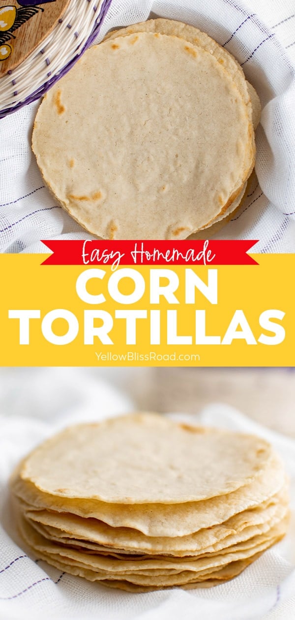 EASY Homemade Corn Tortillas, Just 3 Ingredients!