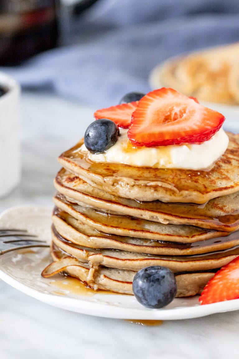 Healthy And Easy Protein Pancakes Recipe | YellowBlissRoad.com