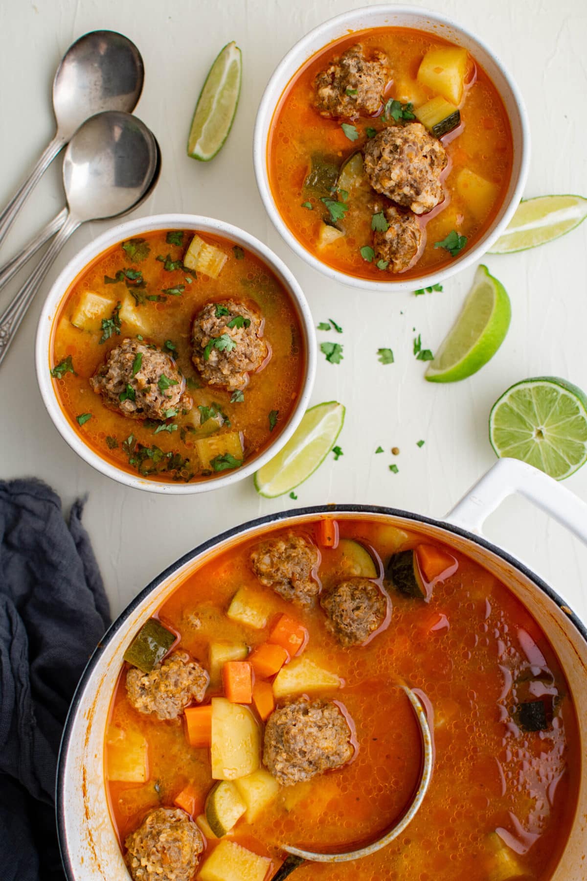 Albondigas Soup Recipe (Mexican Meatball Soup) | YellowBlissRoad.com
