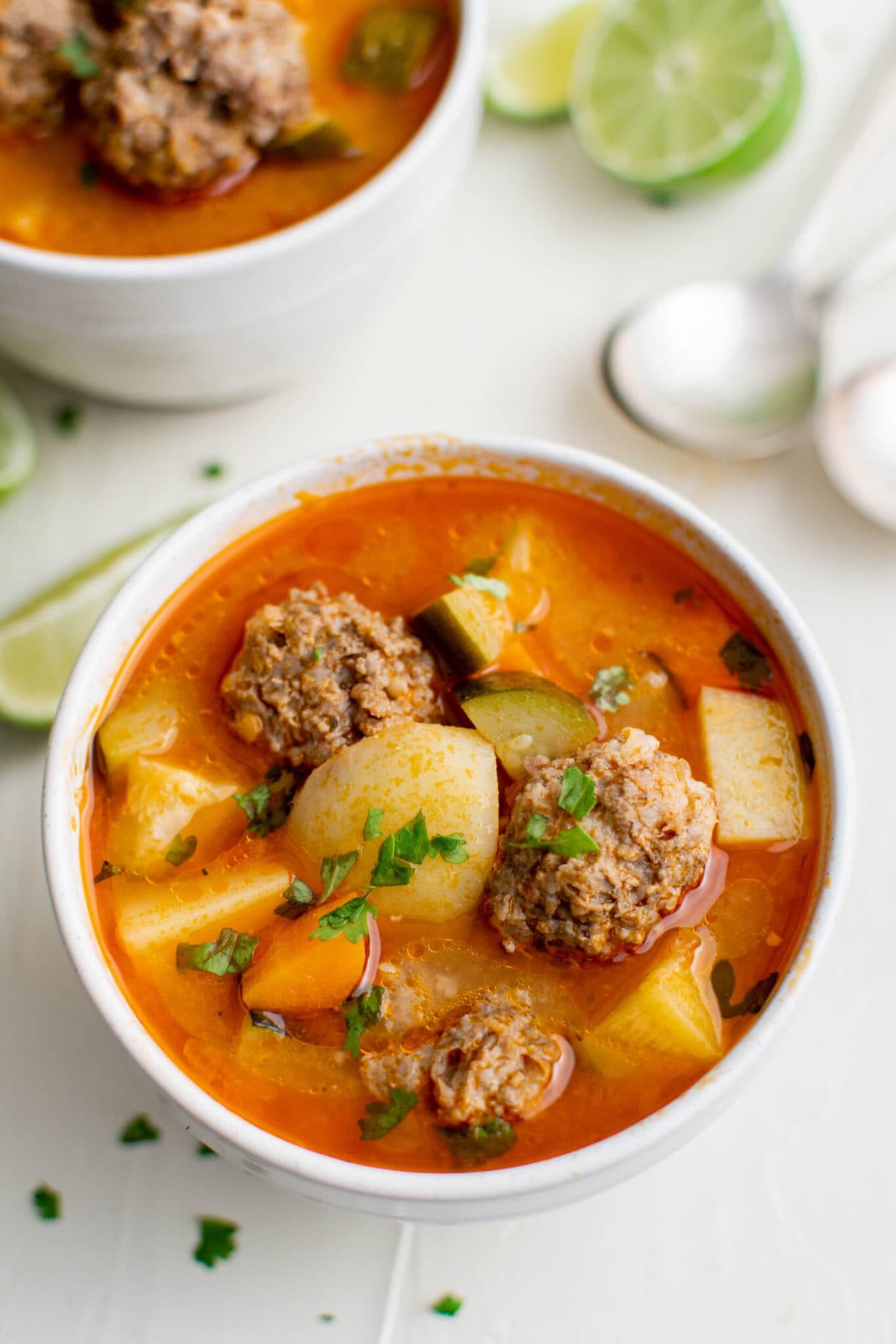 Albondigas Soup Recipe Mexican Meatball Soup YellowBlissRoad