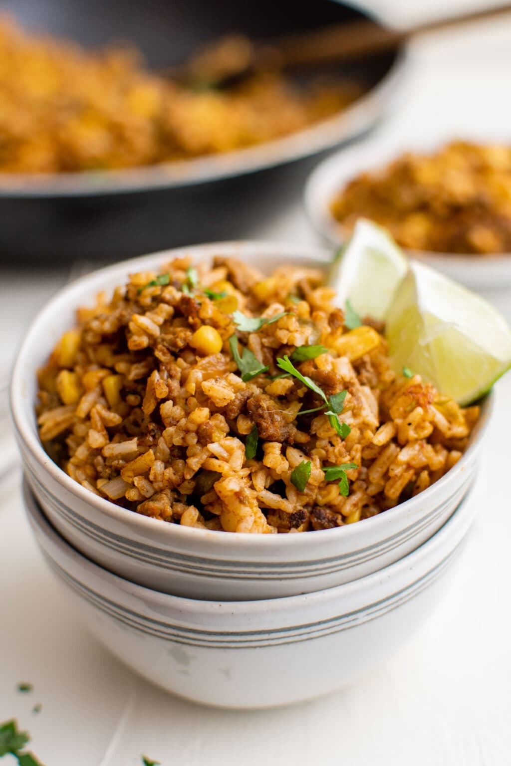 Easy One Pan One Pan Mexican Fried Rice Yellowblissroad Com