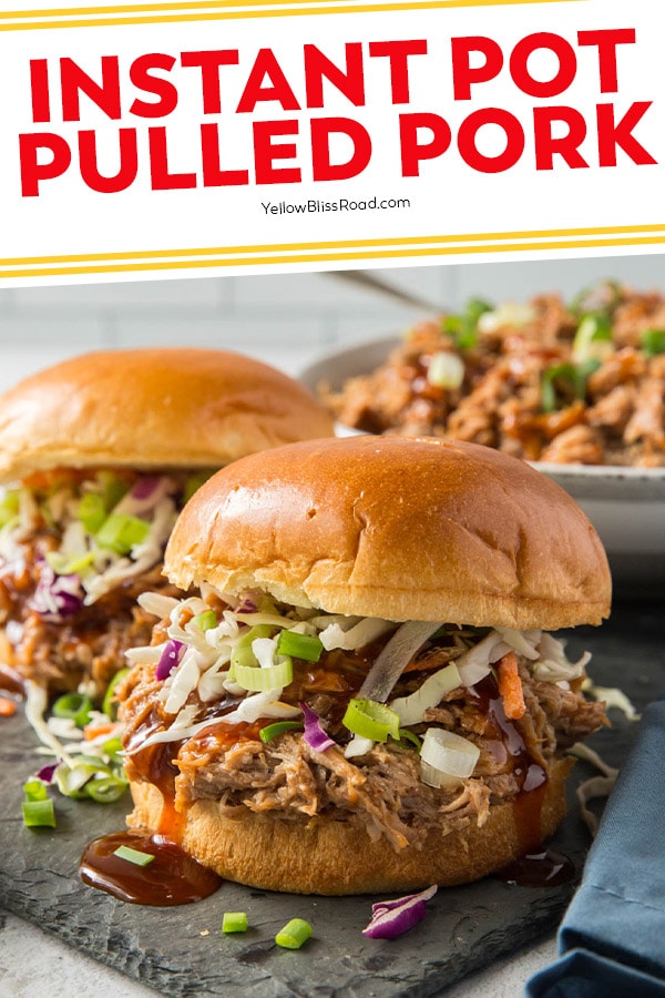 Instant Pot Pulled Pork Recipe | YellowBlissRoad.com