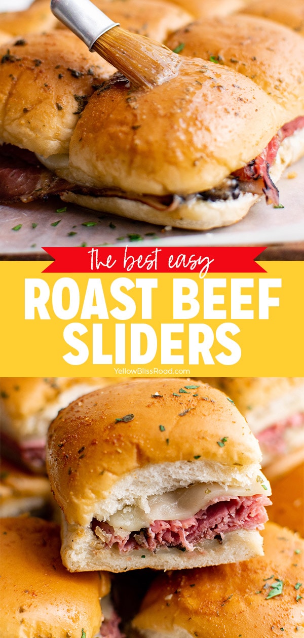 Easy Baked Roast Beef Sliders | YellowBlissRoad.com