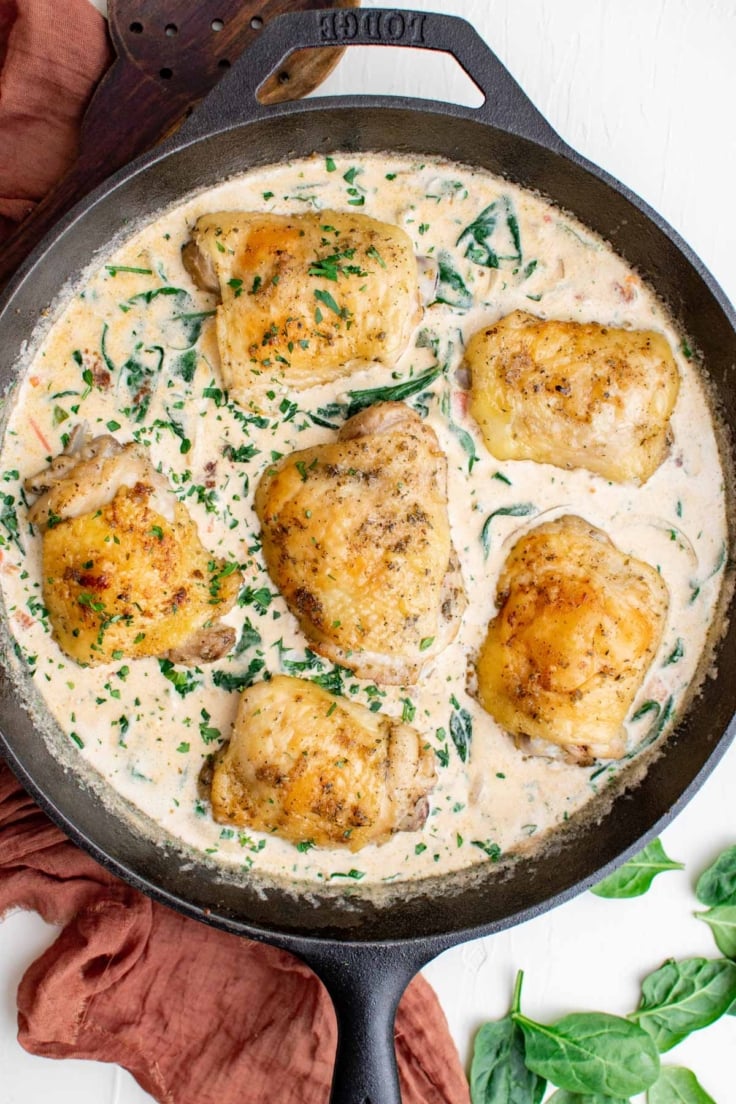 Creamy Tuscan Chicken Skillet - Yellow Bliss Road