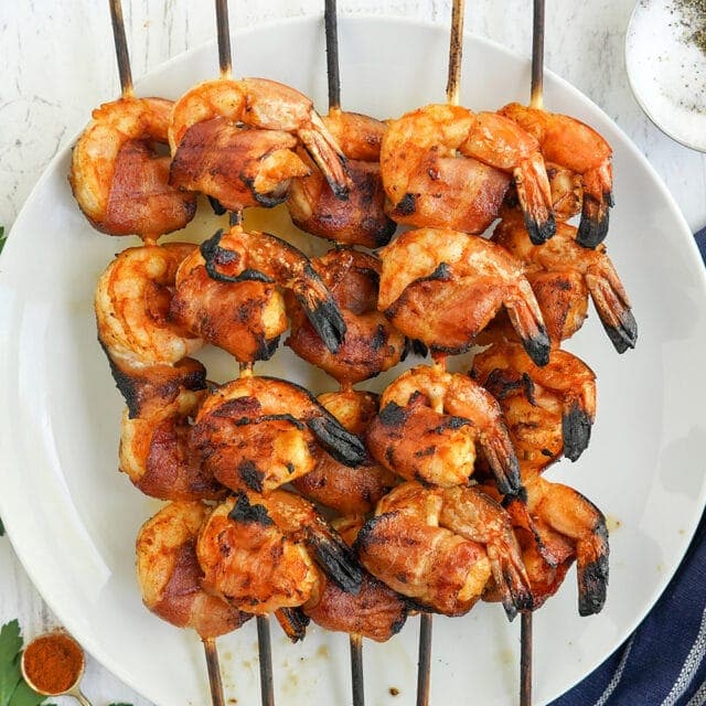 Easy Bacon Wrapped Shrimp | YellowBlissRoad.com