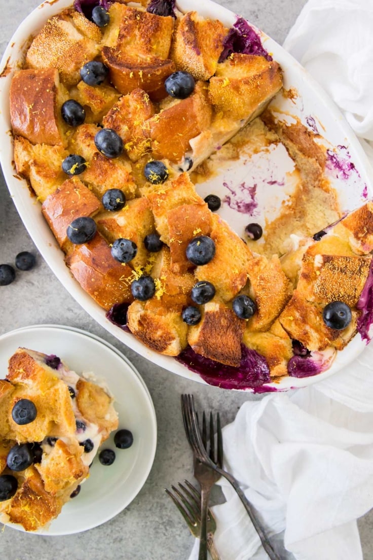 Blueberry French Toast Casserole - Yellow Bliss Road