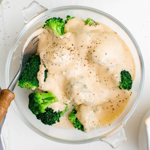 Broccoli with Cheese Sauce - Yellow Bliss Road