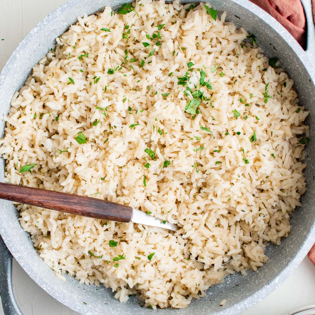 Seasoned Rice with Herbs and Garlic Better than a boxed mix